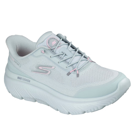 Skechers 125881 — SKECHERS SLIP-INS: GO WALK MAX CUSHIONING HYPER Slip-Ins Two Toned Engineered Mesh Bungee SLT Blue Ladies Trainers