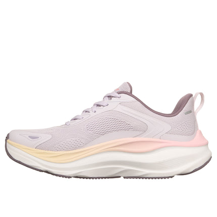 Skechers 129202 — MAX CUSHIONING MAX RUN - PACEWAVE Engineered Mesh Lace Up W/ Hotmelt Details & Goodyear Rubber LAV Purple Ladies Trainers