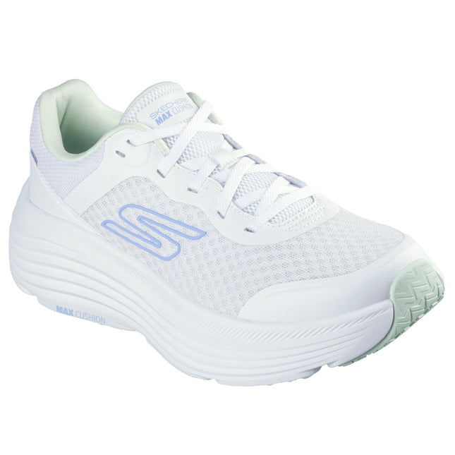 Skechers 129470 — MAX CUSHIONING ENDEAVOUR Engineered Mesh Lace Up W/ Hm Details WMNT White