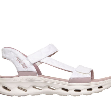 Skechers 141276 — GO WALK GLIDE-STEP 2.0 SANDAL - JADA Cozy Fit Slip-Ins Quarter Strap Sandal WPK Pink