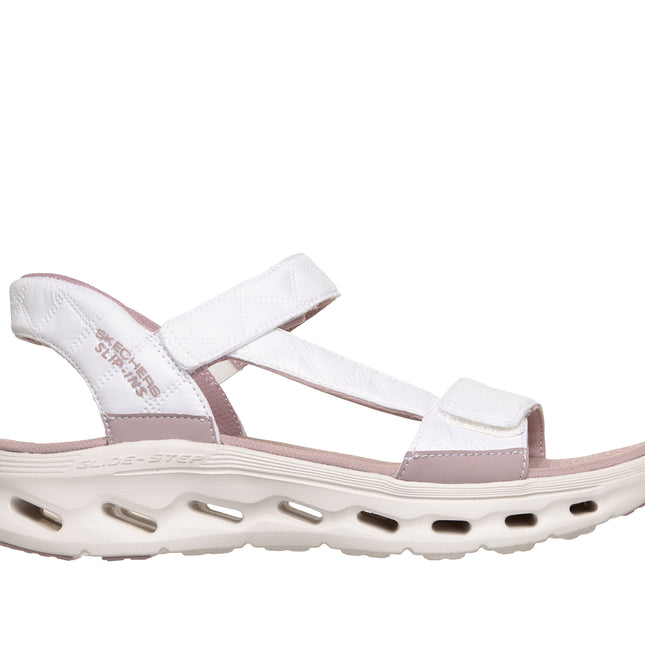 Skechers 141276 — GO WALK GLIDE-STEP 2.0 SANDAL - JADA Cozy Fit Slip-Ins Quarter Strap Sandal WPK Pink