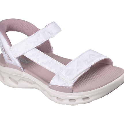 Skechers 141276 — GO WALK GLIDE-STEP 2.0 SANDAL - JADA Cozy Fit Slip-Ins Quarter Strap Sandal WPK Pink