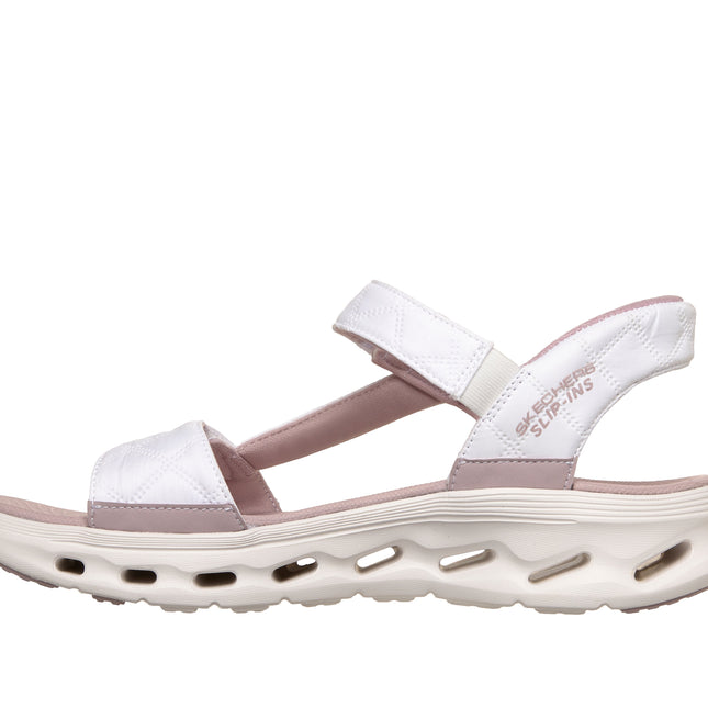 Skechers 141276 — GO WALK GLIDE-STEP 2.0 SANDAL - JADA Cozy Fit Slip-Ins Quarter Strap Sandal WPK Pink