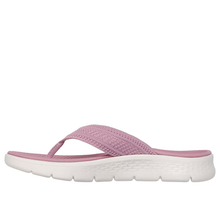 Skechers 141459 — GO WALK FLEX SANDAL - HOLLY Quick-Dry Textured Knit 3 Point Sandal Pink Ladies Slides Sandals
