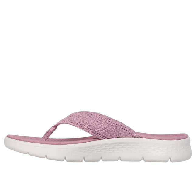 Skechers 141459 — GO WALK FLEX SANDAL - HOLLY Quick-Dry Textured Knit 3 Point Sandal Pink Ladies Slides Sandals