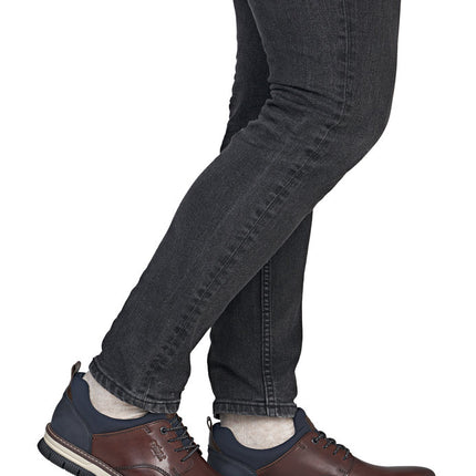 Rieker 14454-26 Brown  / Navy Casual Mens Slip-On Shoes