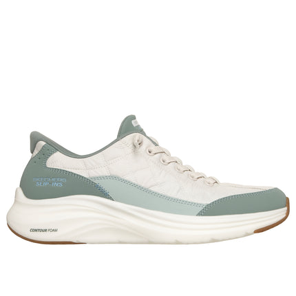 Skechers 150404 — SKECHERS SLIP-INS: CONTOUR FOAM - COZY  FIT Cozy Fit Knotted Bungee Slip-In W/ Air-Cooled Mf SAGE Green
