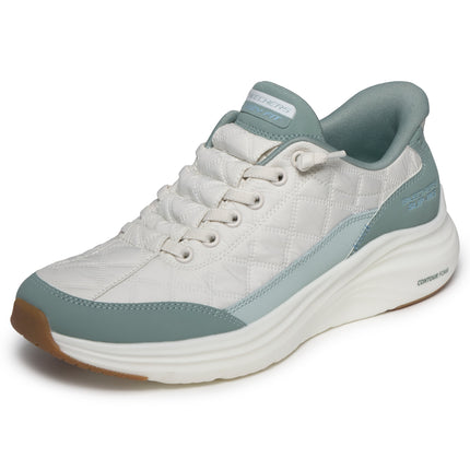 Skechers 150404 — SKECHERS SLIP-INS: CONTOUR FOAM - COZY  FIT Cozy Fit Knotted Bungee Slip-In W/ Air-Cooled Mf SAGE Green