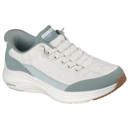 Skechers 150404 — SKECHERS SLIP-INS: CONTOUR FOAM - COZY  FIT Cozy Fit Knotted Bungee Slip-In W/ Air-Cooled Mf SAGE Green