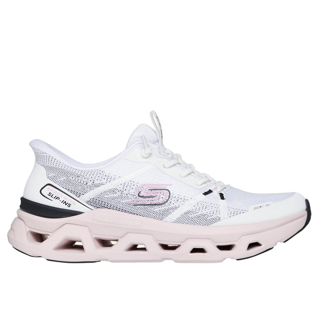 Skechers 150513 Glide - Step Altus - Fast Lane White Pink Slip-ins