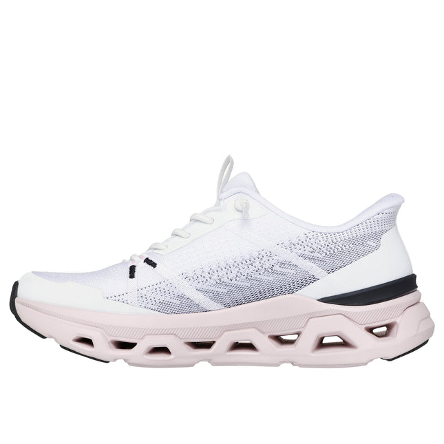 Skechers 150513 Glide - Step Altus - Fast Lane White Pink Slip-ins
