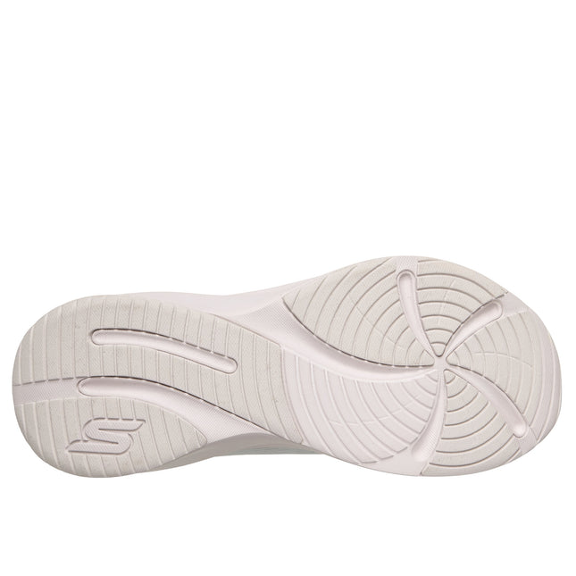 Skechers 150572 — SKECHERS PLUSH FOAM Engineered Mesh Lace-Up W/Air-Cooled Mf GYPK Grey Ladies Trainers