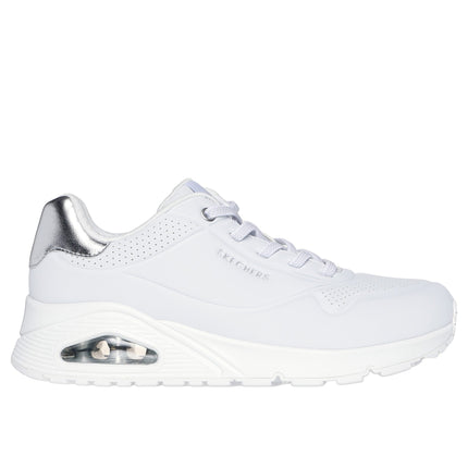 Skechers Uno - Shimmer Away -  White / Silver
