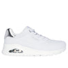 Skechers Uno - Shimmer Away -  White / Silver