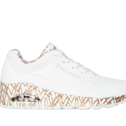 Skechers Uno - Loving Love White Rose Gold