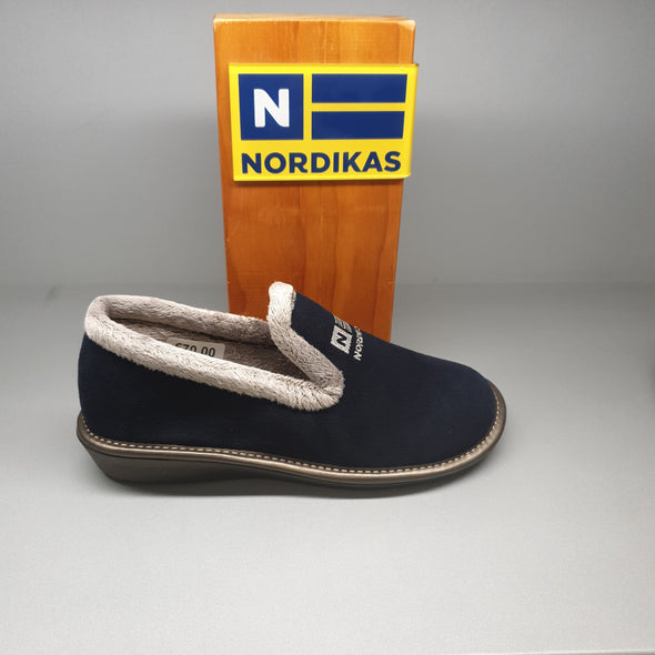 Nordikas 305-O - Navy Suede / Snow-Grey Trim