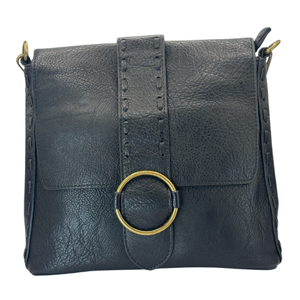 Concept Crossbody Bag with Boho Strap Black