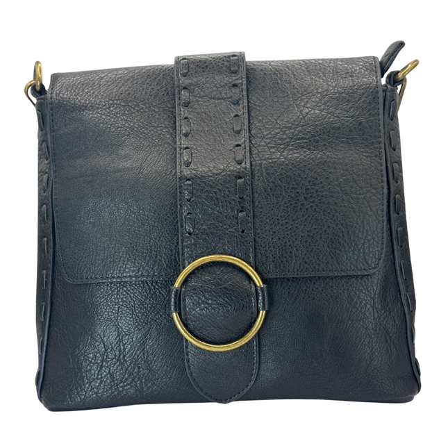Concept Crossbody Bag with Boho Strap Black