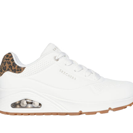 Skechers 177093 Uno - Jungle Nite White Leopard