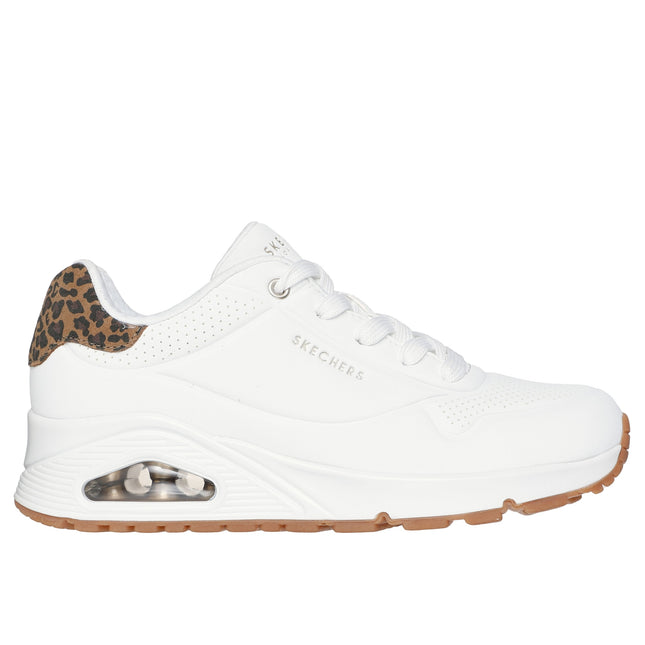 Skechers 177093 Uno - Jungle Nite White Leopard