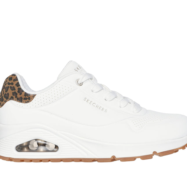 Skechers 177093 Uno - Jungle Nite White Leopard