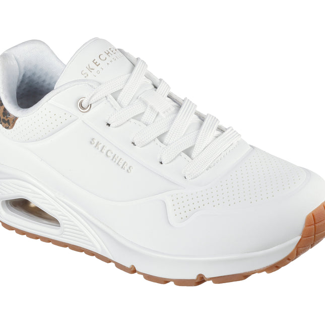 Skechers 177093 Uno - Jungle Nite White Leopard