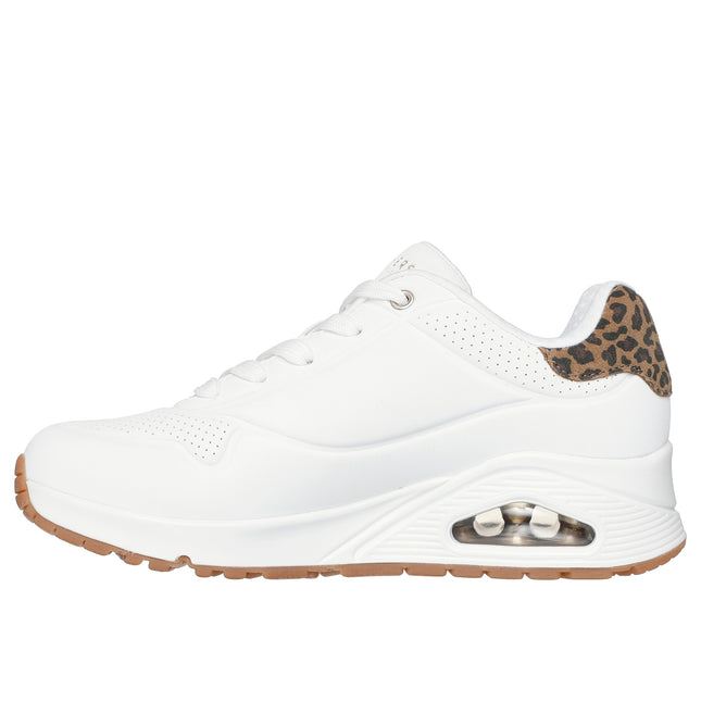 Skechers 177093 Uno - Jungle Nite White Leopard