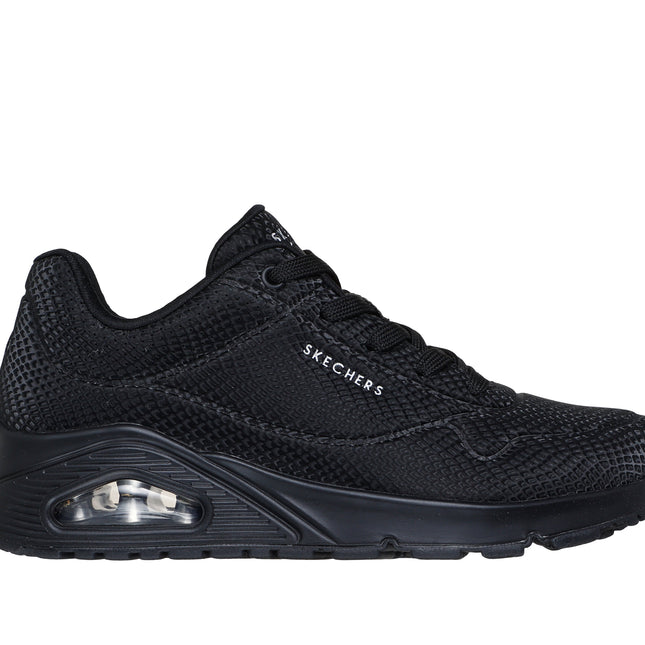 Skechers 177861 Uno - Shiny Scale Black