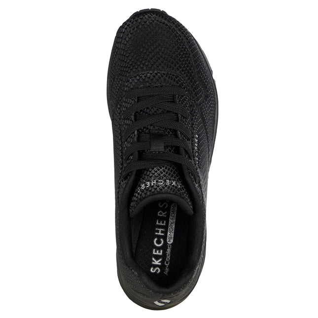 Skechers 177861 Uno - Shiny Scale Black