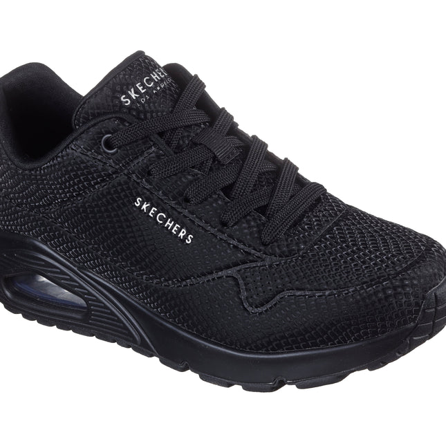 Skechers 177861 Uno - Shiny Scale Black