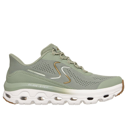 Skechers 180272 — SKECHERS SLIP-INS: GLIDE-STEP SOLE Breathable Mesh Swan S Slip-In W/Air-Cooled Mf SAGE Green