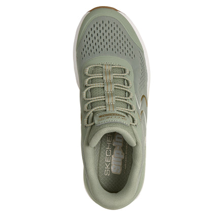 Skechers 180272 — SKECHERS SLIP-INS: GLIDE-STEP SOLE Breathable Mesh Swan S Slip-In W/Air-Cooled Mf SAGE Green