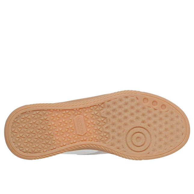 Skechers 185460 — HOTSHOT HI - LIFTED LUXE Duraleather & Suede Overlay Lace-Up Slip-Ins W/ Air-Cooled Mf OFWT White