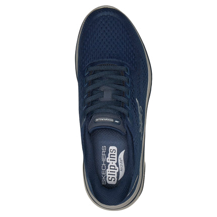 Skechers 216812 — GO WALK ARCH FIT 2.0 - PERCY NVGY Blue Slip-Ins - Circular Knit Bungee Slip-On Mens Trainers