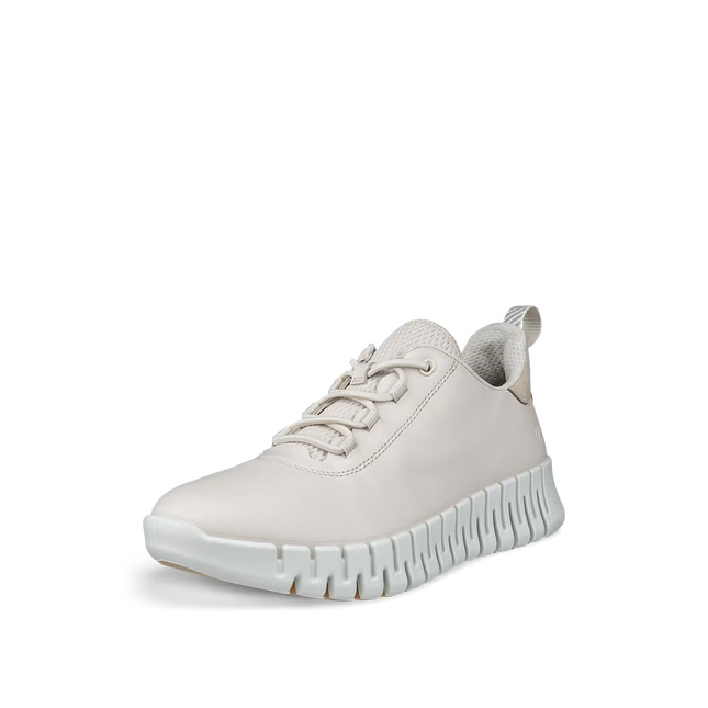 Ecco 21820360720 Gruuv Limestone White Ladies Trainers