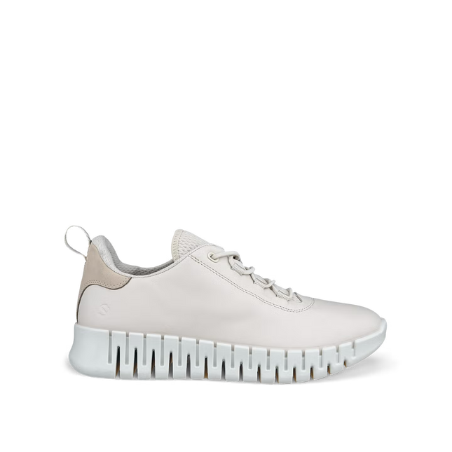Ecco 21820360720 Gruuv Limestone White Ladies Trainers