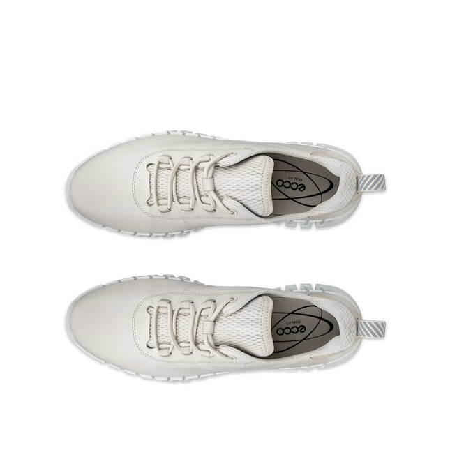 Ecco 21820360720 Gruuv Limestone White Ladies Trainers