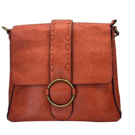 Concept Crossbody Bag with Boho Strap Orange