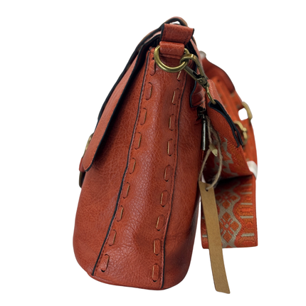 Concept Crossbody Bag with Boho Strap Orange