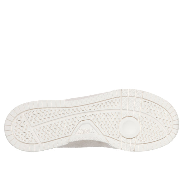 Skechers 254204 — RECOIL - PERSIUS OFWT White Slip-ins Leather Blucher Slip On Sneaker w/ Microfiber Overlays
