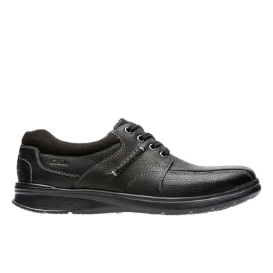 Clarks Cotrell Walk Black Oily Leather - Wide Width