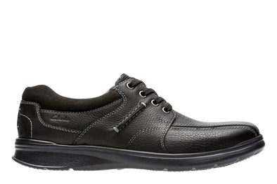 Clarks Cotrell Walk Black Oily Leather - Wide Width