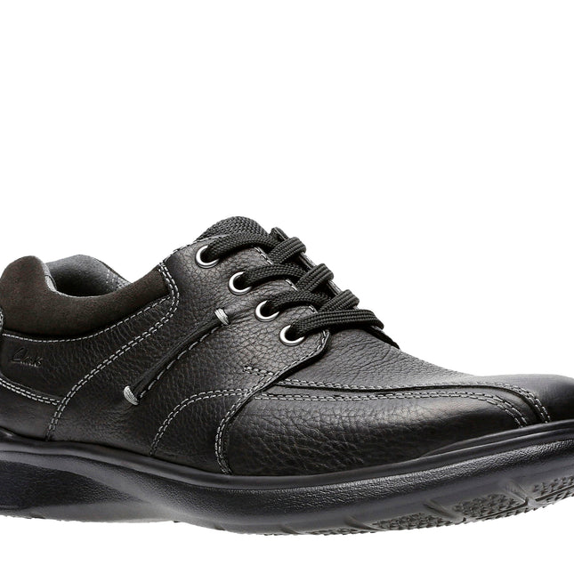 Clarks Cotrell Walk Black Oily Leather - Wide Width