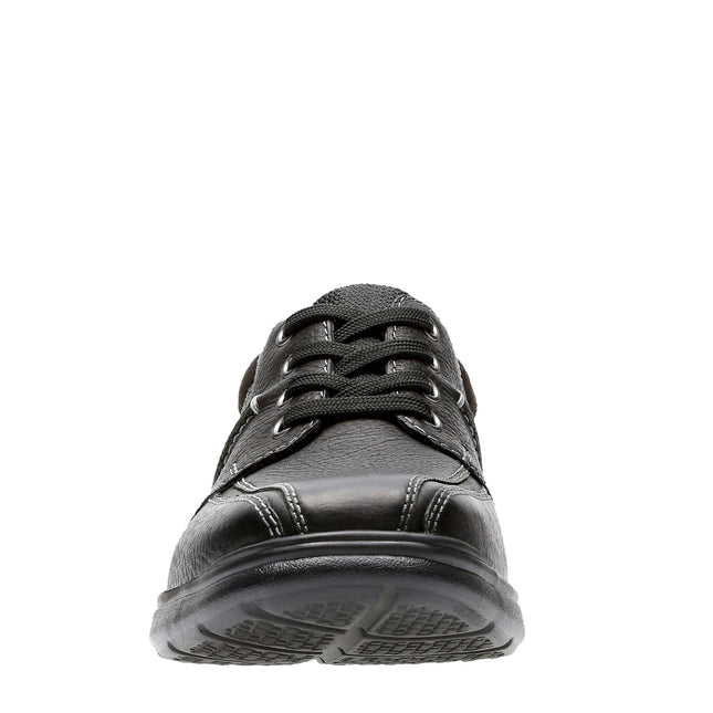 Clarks Cotrell Walk Black Oily Leather - Wide Width