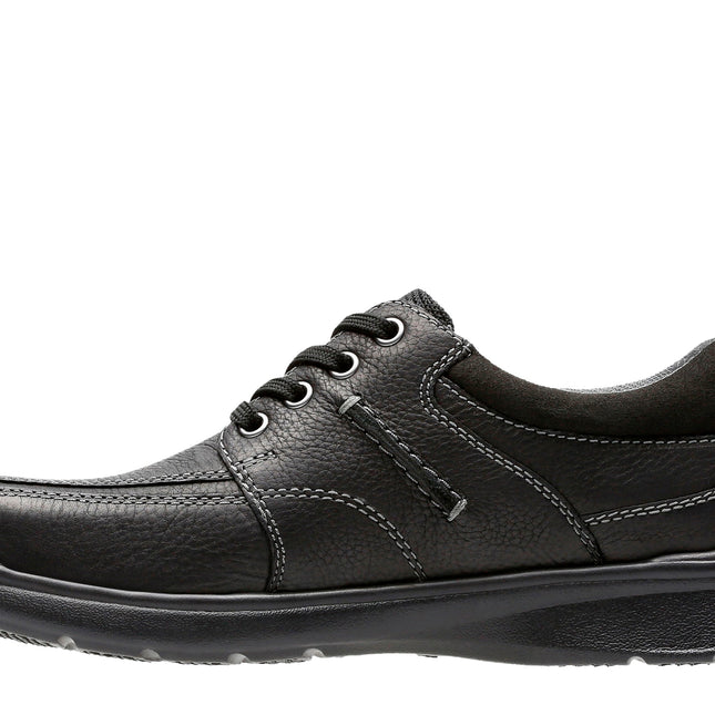 Clarks Cotrell Walk Black Oily Leather - Wide Width