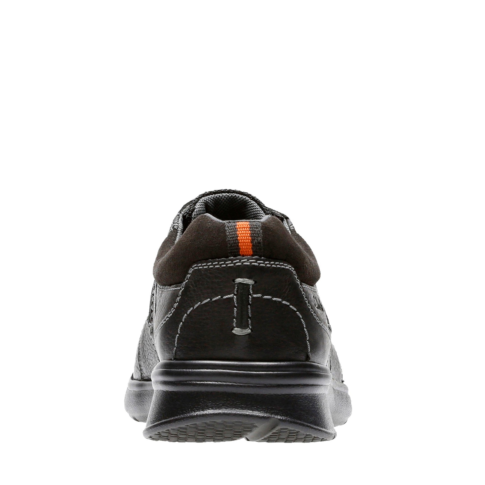 Clarks Cotrell Walk Black Oily Leather - Wide Width - Lightweight & Long-lasting