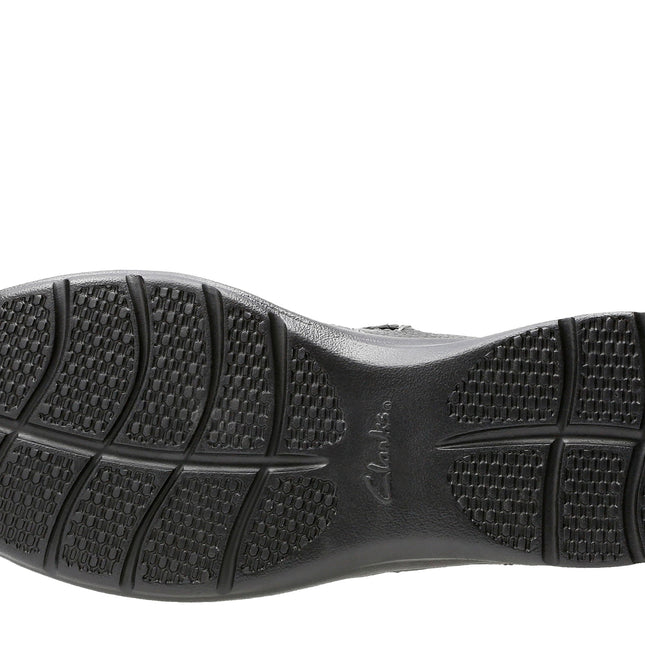Clarks Cotrell Walk Black Oily Leather - Wide Width