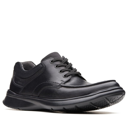 Clarks Cotrell Edge Black Smooth Leather - Wide Width