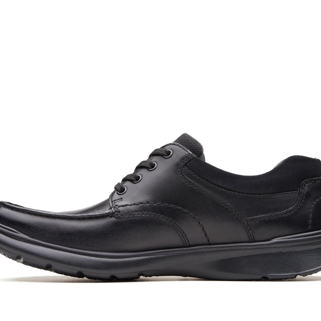 Clarks Cotrell Edge Black Smooth Leather - Wide Width