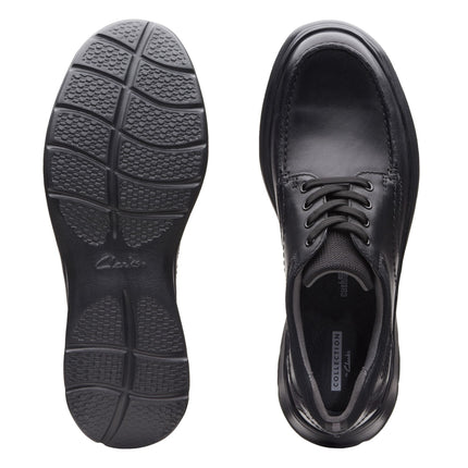 Clarks Cotrell Edge Black Smooth Leather - Wide Width